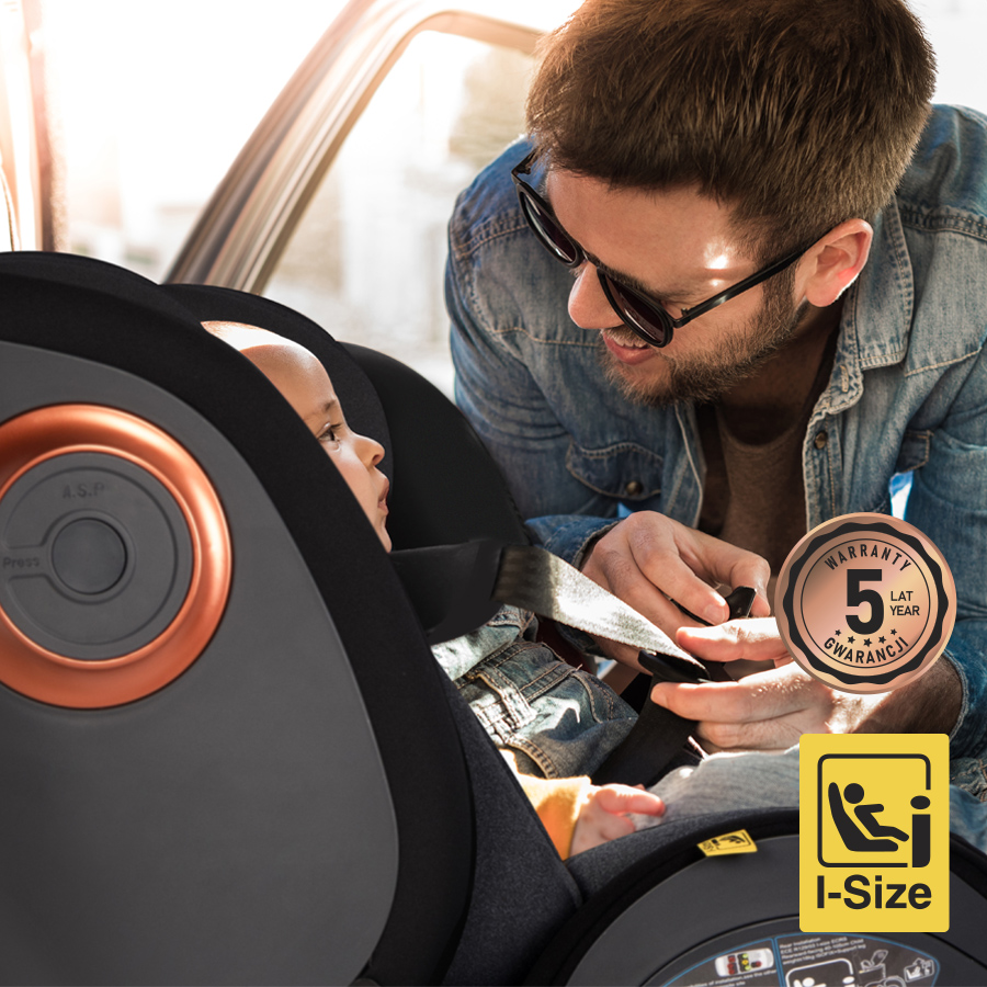 CAVOE LE MANS - Seggiolino auto I-Size con funzione girevole a 360° e ISOFIX